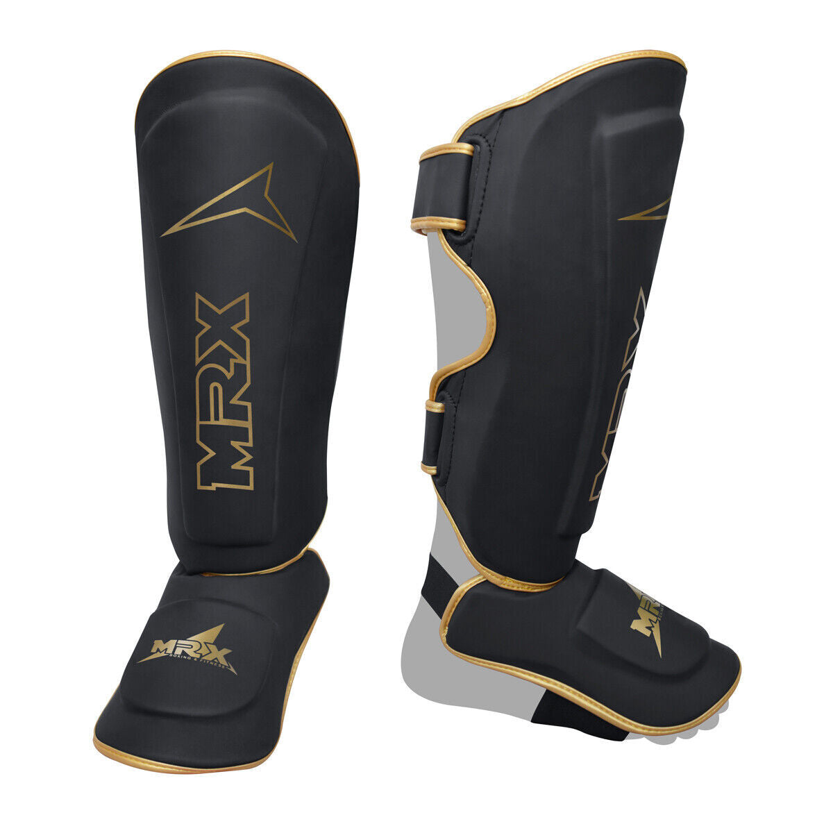 MMA Shin Guards with Extra Padding and Adjustable Straps for Boxing, Muay Thai, Kickboxing