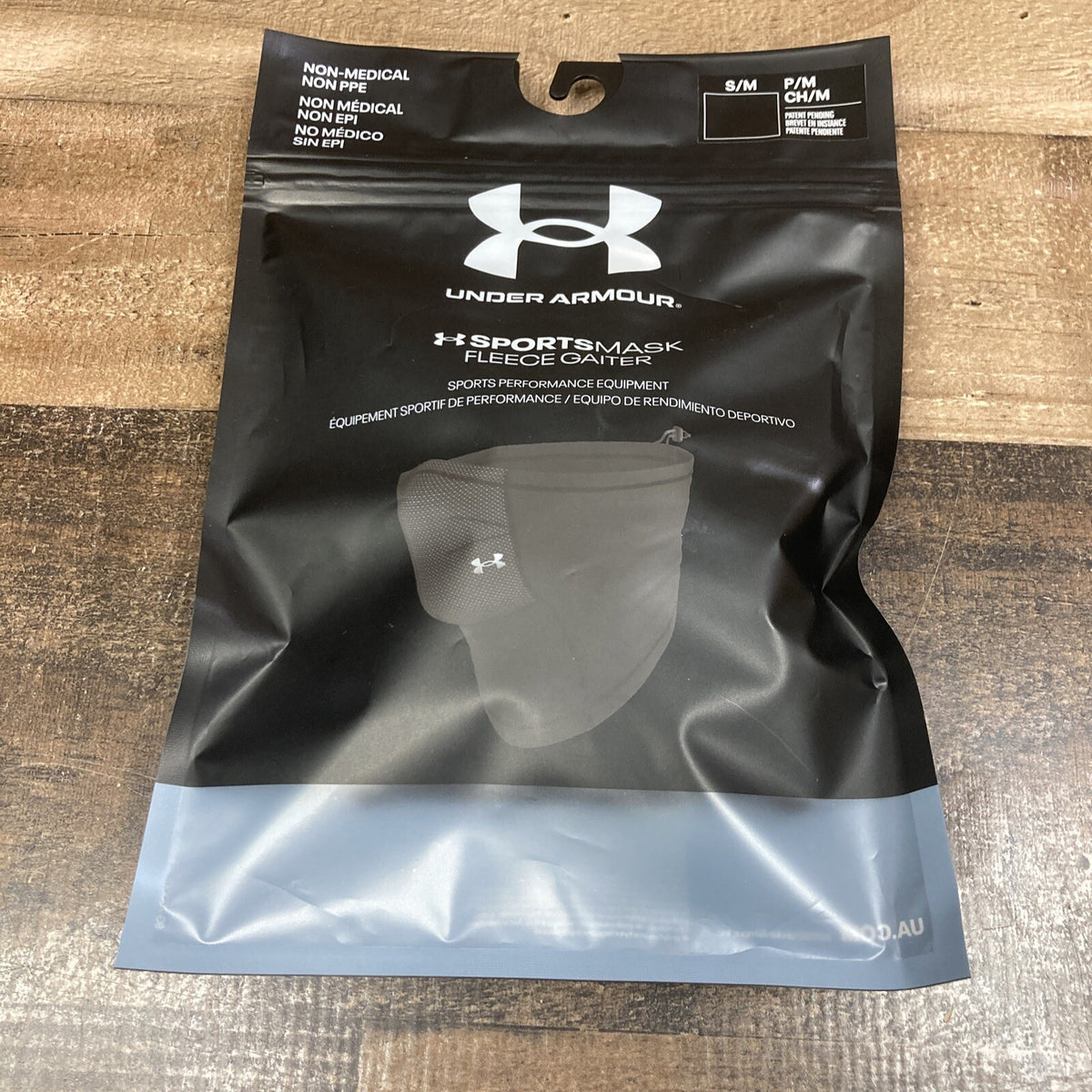 Black Iso-Chill Fleece Gaiter Sports Mask with S/M Fit