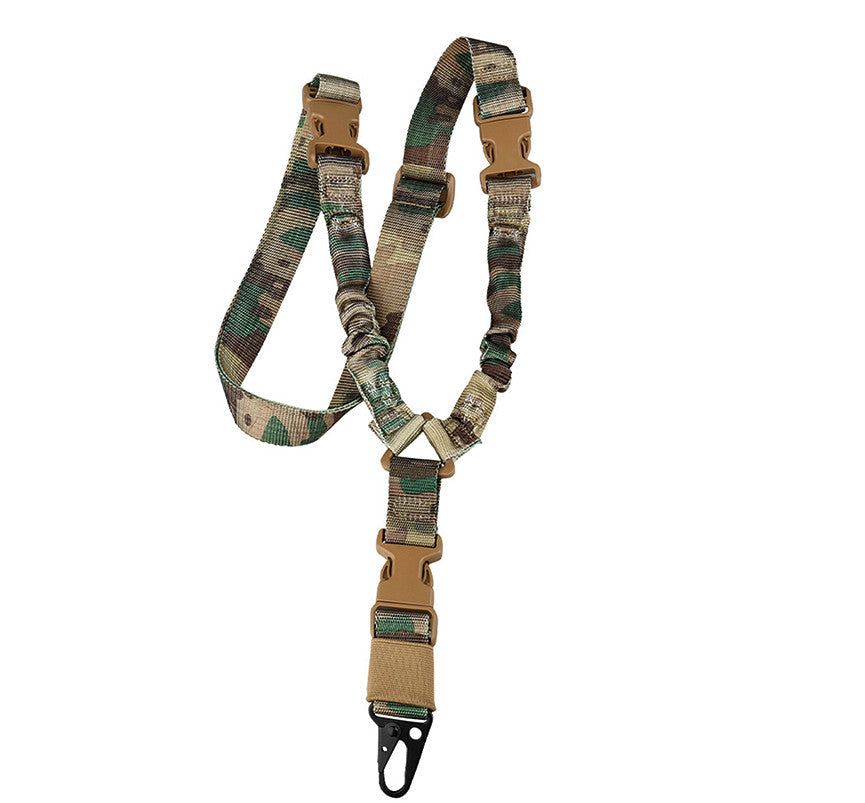 Heavy Duty Tactical Single Point Gun Sling with Quick Detach Buckle
