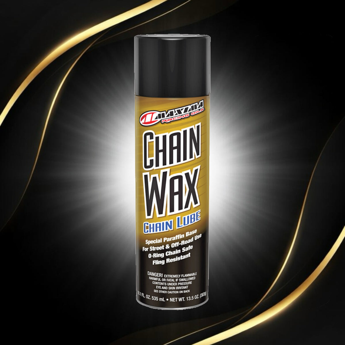 Motorcycle Chain Wax Lubricant 13.5oz - Water-Resistant Chain Protectant