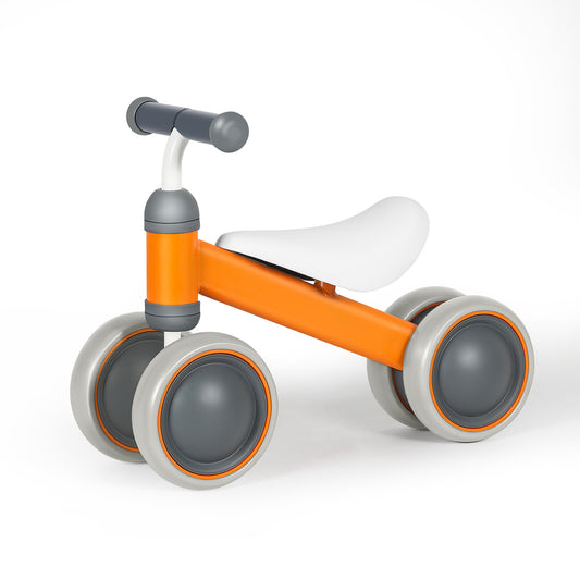 Baby Balance Bike 12-24 Months Toddler First Ride with 4 Wheels, Safe & Sturdy