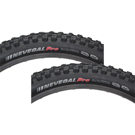 26 x 2.5 Mountain Bike Tire Pack of 2 - Downhill Clincher Wire Bead