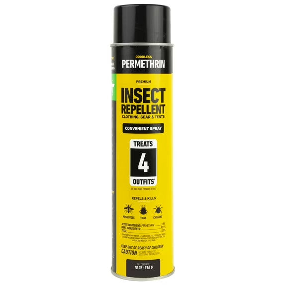 Permethrin Insect Repellent Spray for Clothing & Gear 18oz - Outdoor Protection