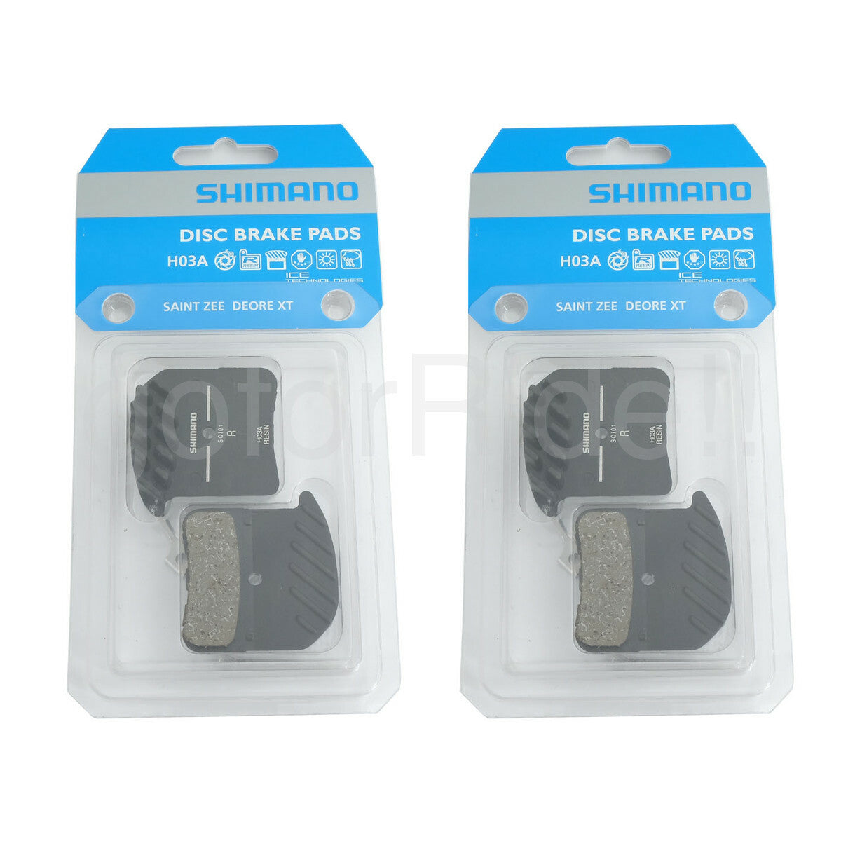 Shimano H03A Resin Disc Brake Pads with Ice-Tech Fin for Mountain Bikes