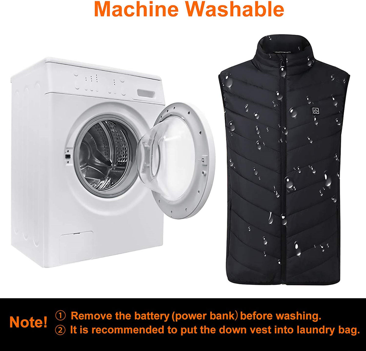 Electric Heated Vest for Men Women USB Warm Clothing with 4 Heating Pads