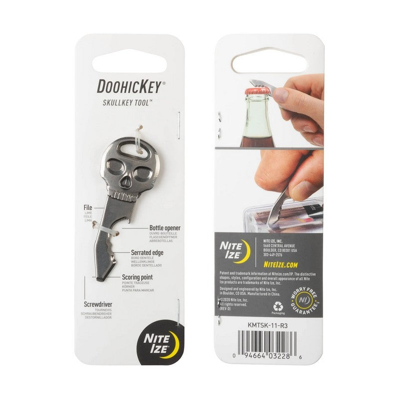 Keychain Multi-Tool with Bottle Opener and Screwdriver - Stainless Steel