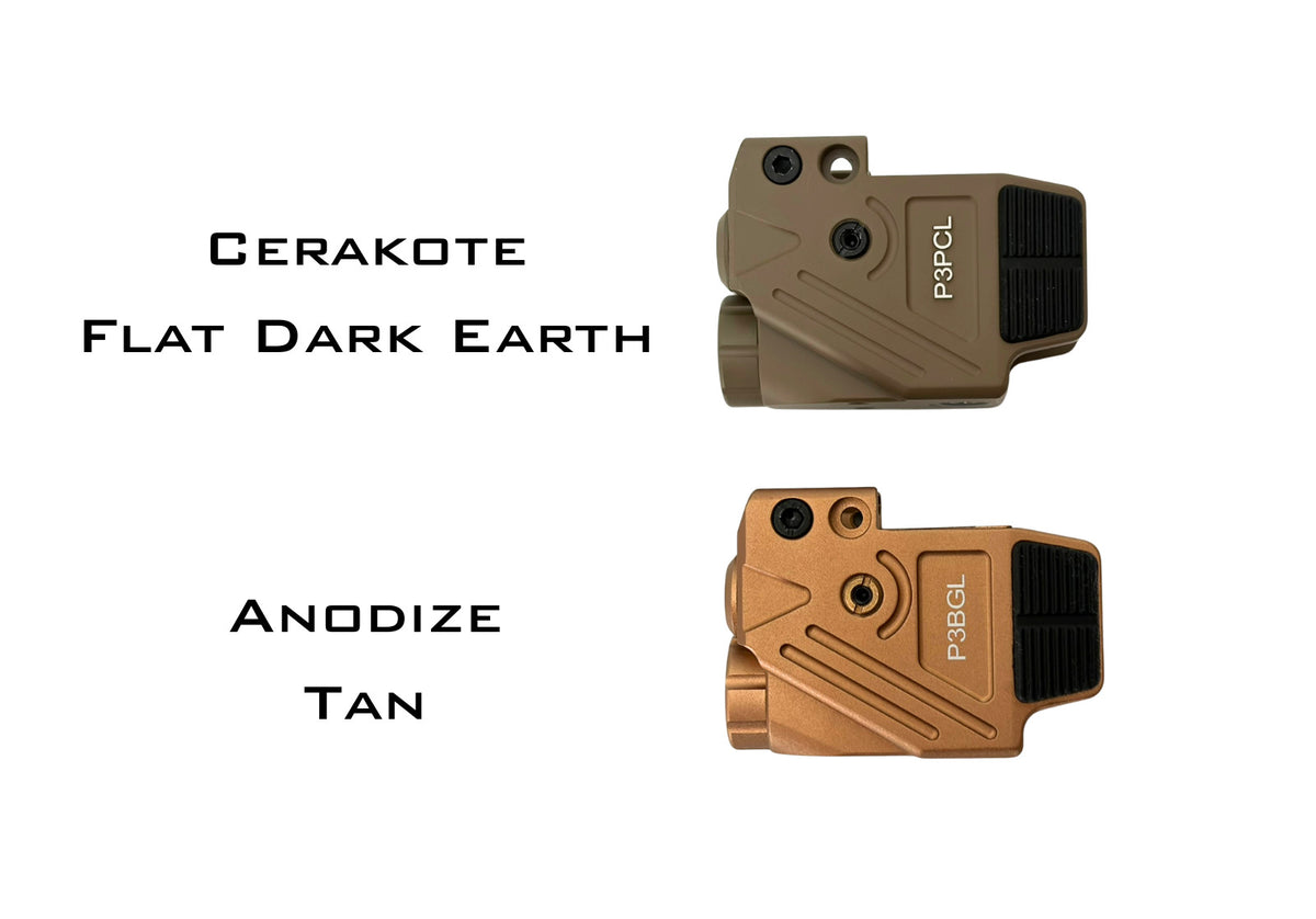 Dual Beam Purple Cyan Handgun Light Laser with 700 Lumens - FDE Cerakote