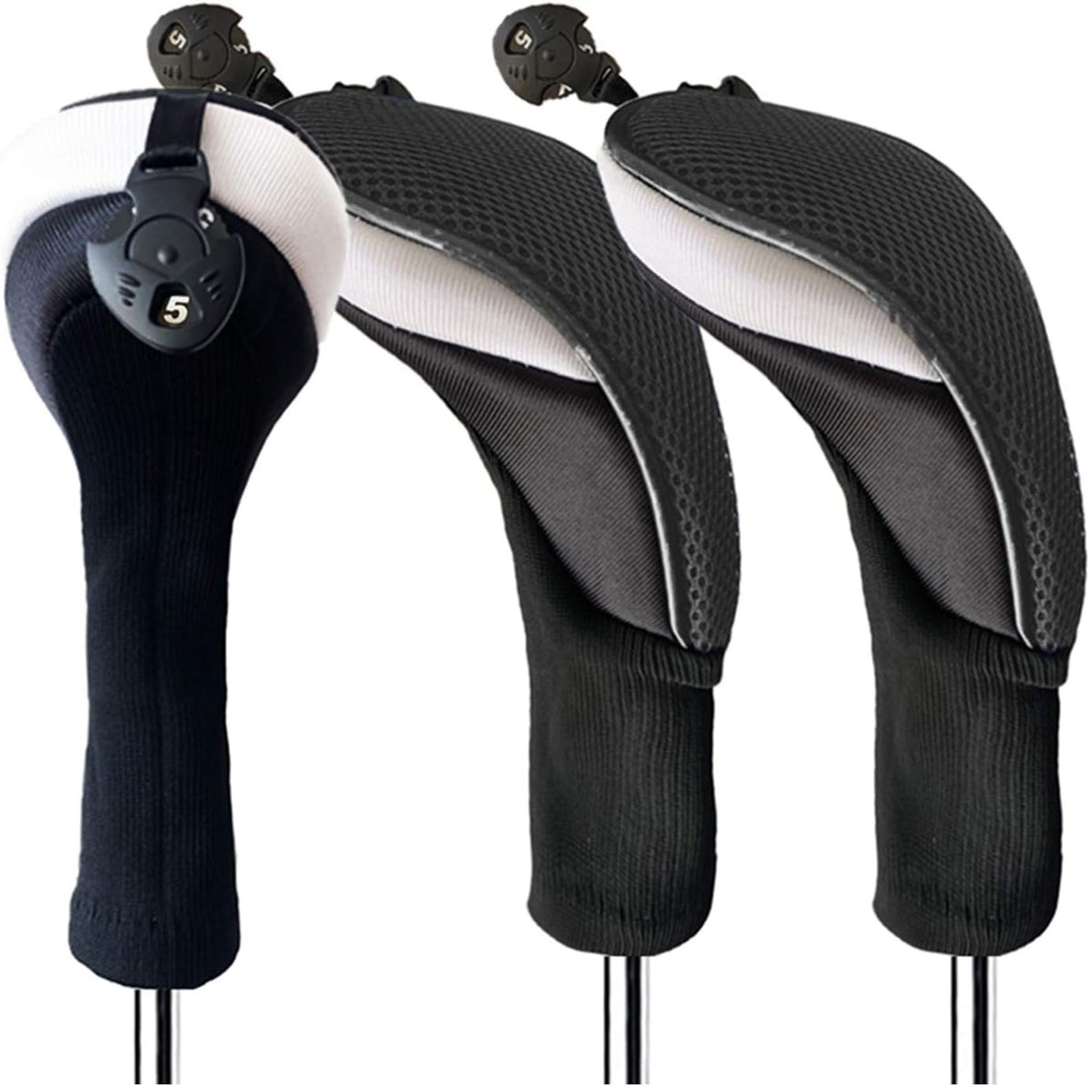 Golf Hybrid Head Cover Set 3 Interchangeable No Tag Finger Ten
