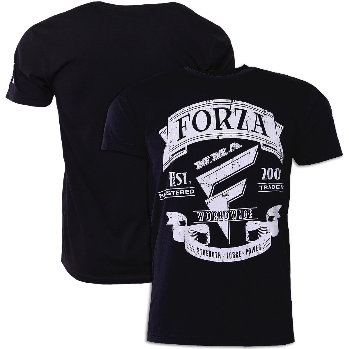 Forza Sports Origins MMA T-Shirt - Black, Unisex Athletic Tee