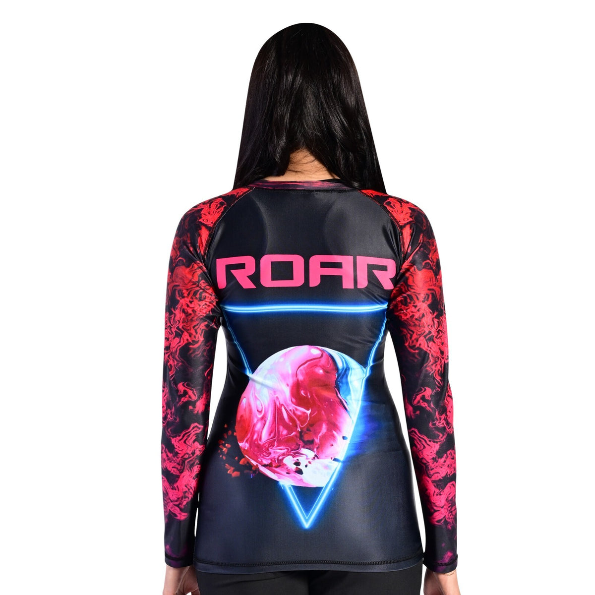 Long Sleeve MMA Rash Guard for Women Compression Fight Wear BJJ Wrestling