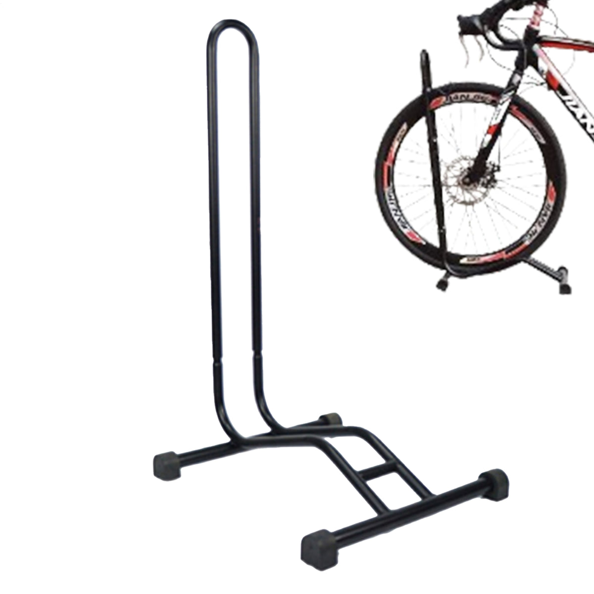 Bike Floor Stand for Mountain, Road & BMX Bikes - Stable Storage Rack