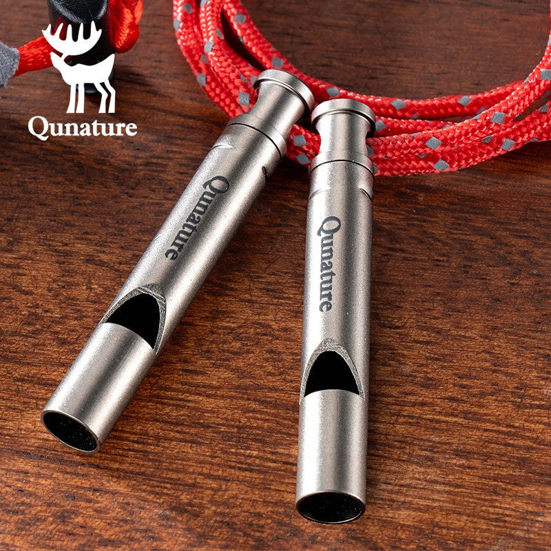 Titanium Emergency Whistle 120 dB Outdoor Survival Safety Gear