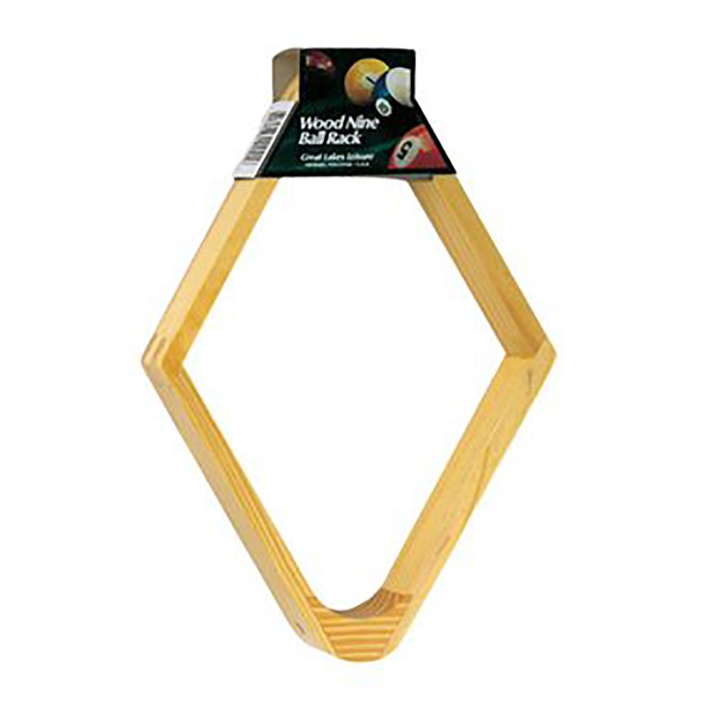 Wood 9 Ball Pool Table Rack - Billiards Accessory