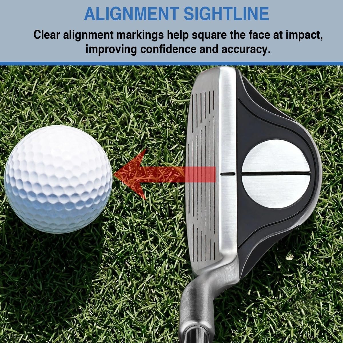 Men's Golf Chipper Club - Back-Weighted, 35-Inch Loft, Right Hand