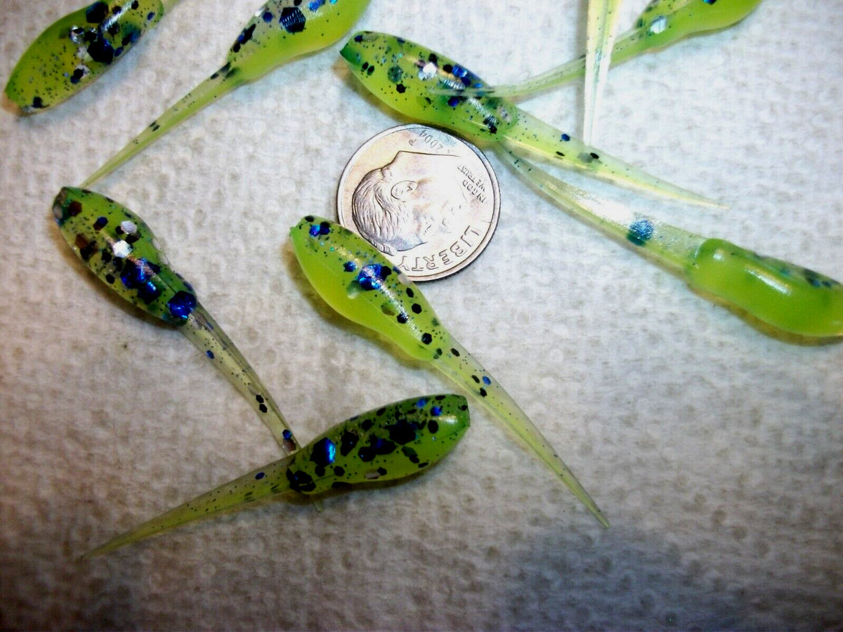 Fishing Lures - 1 3/4-Inch Chunky Glitter Crappie & Minnow Baits - Multiple Colors