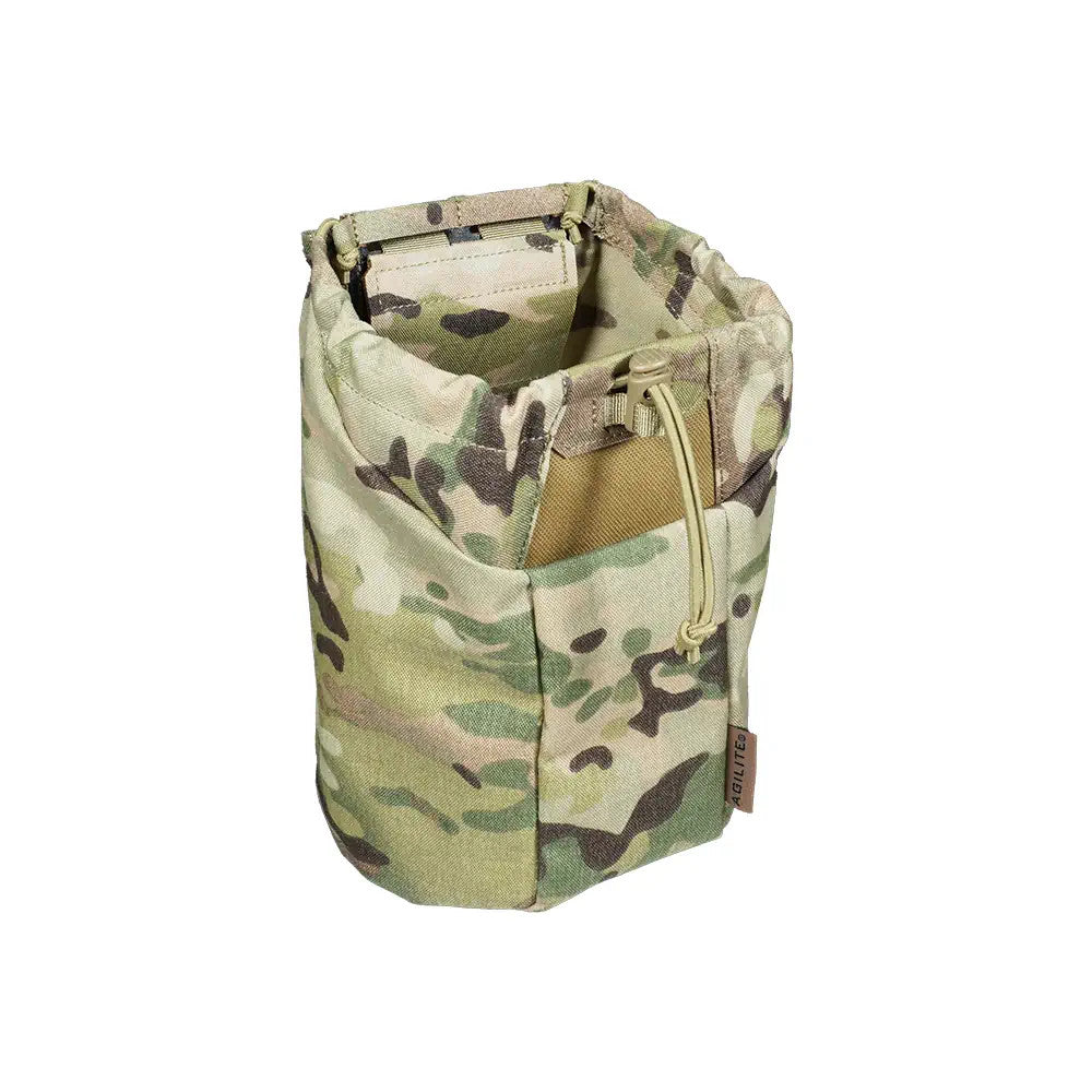 Tactical Auto-Deploy Dump Pouch for Magazines - Green, 5 Capacity