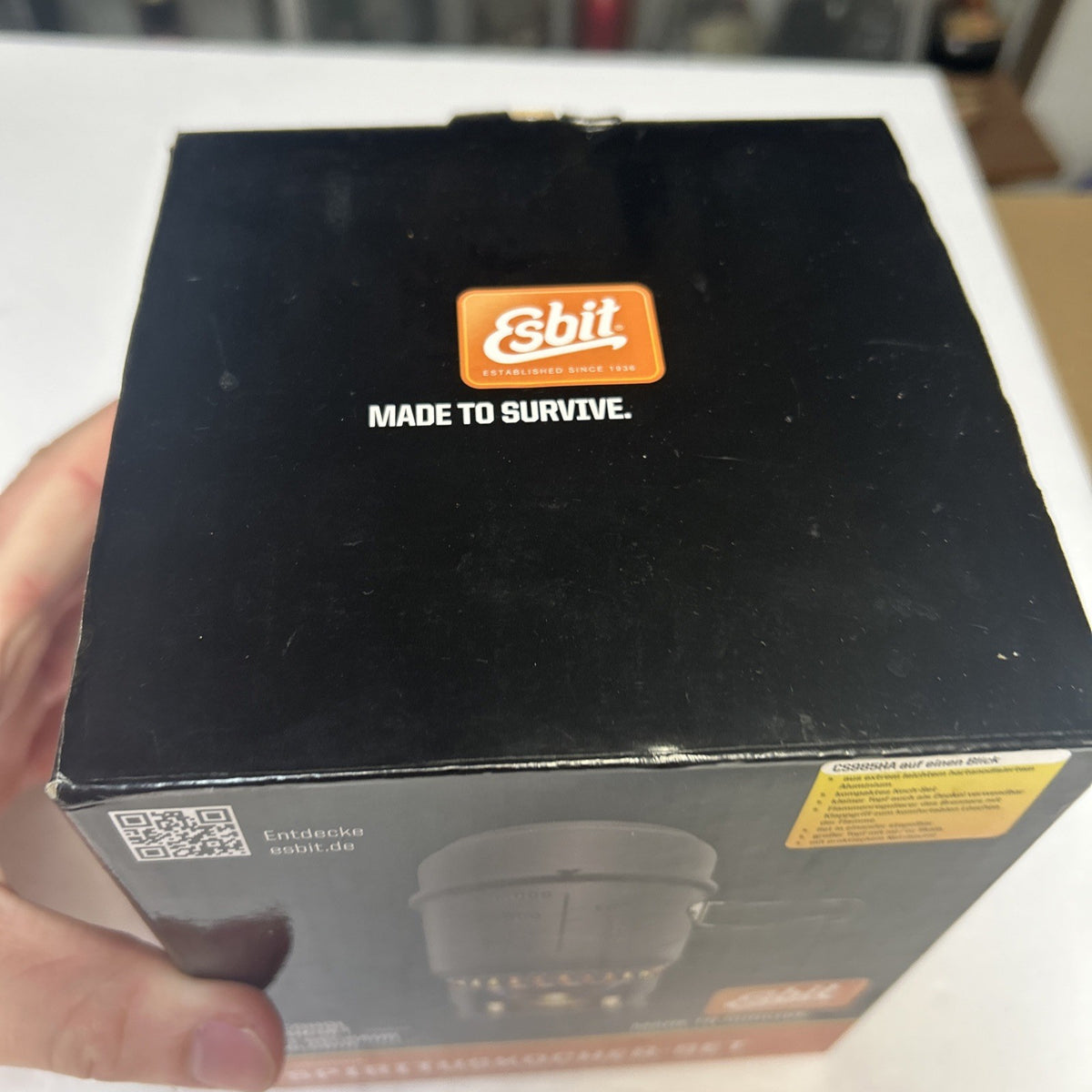 Esbit Alcohol Stove & Lightweight Camping Cookset with Anodized Pot