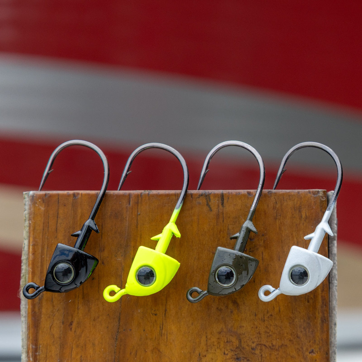 Tungsten Swimbait Jig Heads - Bass Fishing Weedsless Tackle 5-Pack