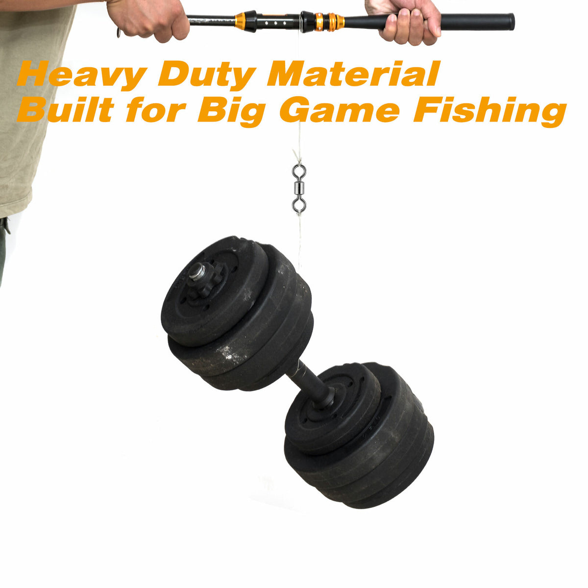 Stainless Steel Fishing Swivels Set - Heavy Duty Barrel & Rolling Rings