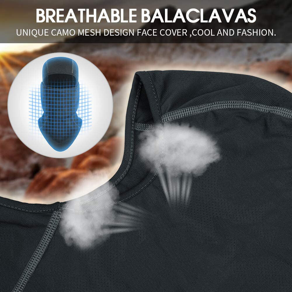 UV Protection Balaclava Face Mask for Men Women – Tactical Ski & Outdoor Hood