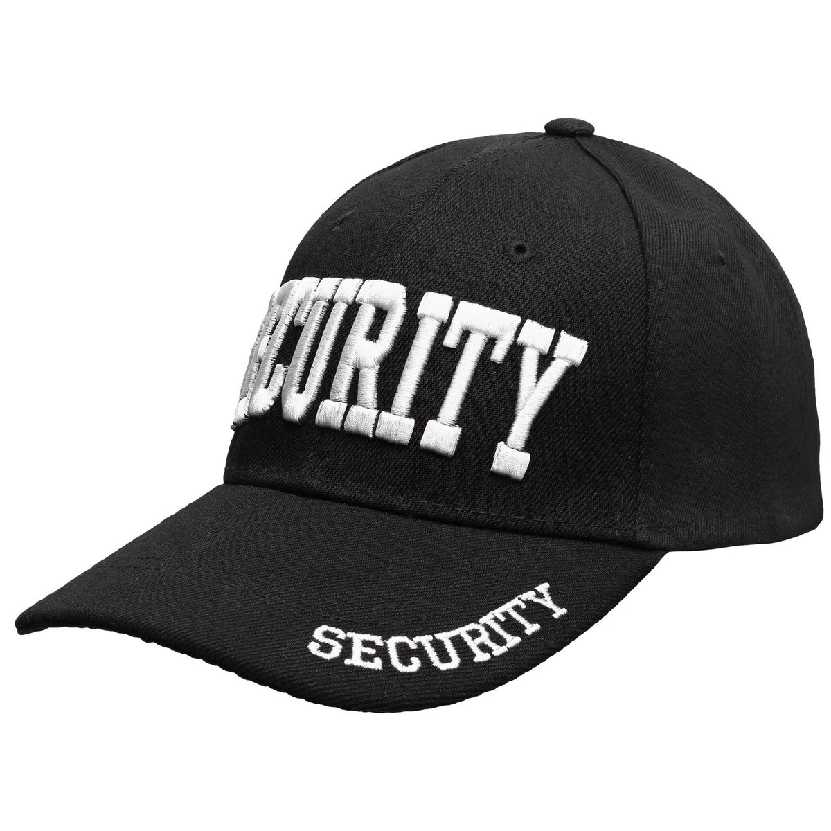 Security Baseball Cap with Embroidery - Adjustable One Size Hat for Security Personnel