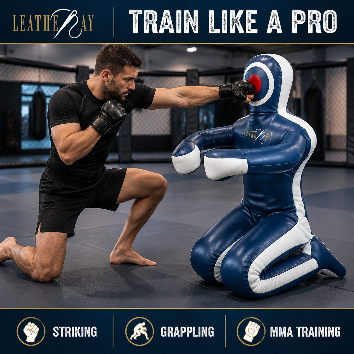 Martial Arts Grappling Dummy Unfilled Vinyl Training Mannequin for MMA Jiu Jitsu Wrestling