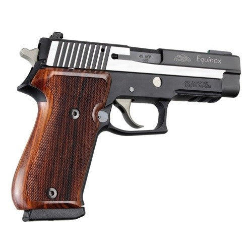 Pistol Grip for SIG P220 DA/SA with Checkered Wood & Slotted Screws