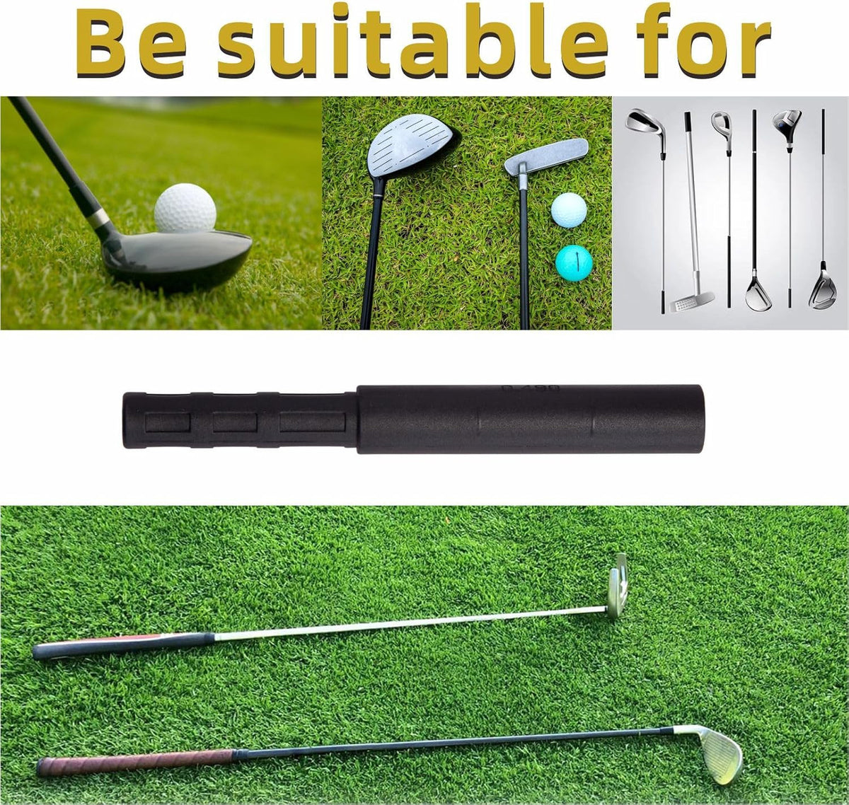 Golf Shaft Extender Carbon Fiber 3 Inch for Irons and Drivers