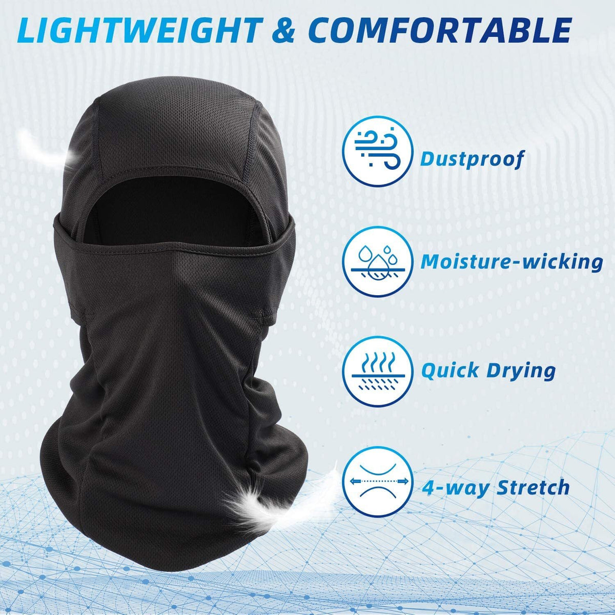 UV Protection Balaclava Face Mask for Skiing & Outdoor Sports - Windproof & Breathable