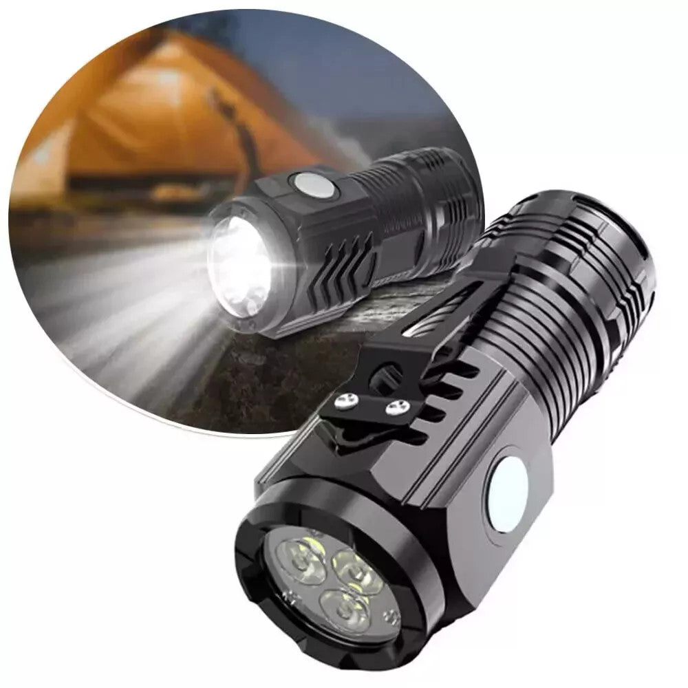 Mini USB Rechargeable LED Tactical Flashlight 5 Modes - Pack of 1 or 2