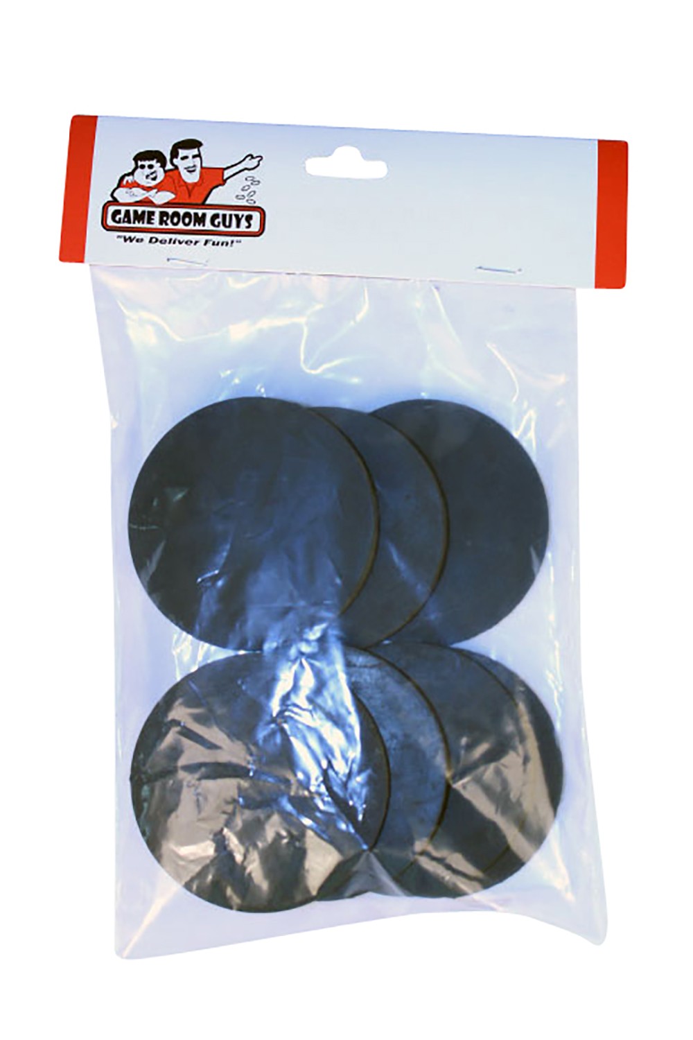 Pool Table Leg Shims, Rubber 1/32in Thick, 3in Diameter – Set of 8