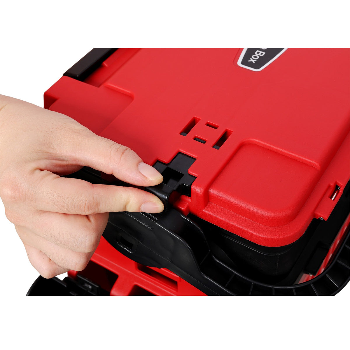 Large 2-Layer Fishing Tackle Box with Rod & Cup Holders - Waterproof 11L Storage Organizer