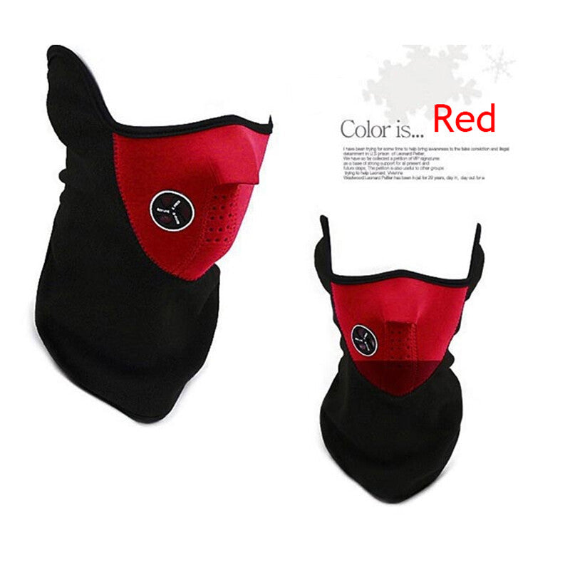 Neoprene Half Face Mask Ski Motorcycle Cycling Neck Warmer - Multiple Colors & Quantities