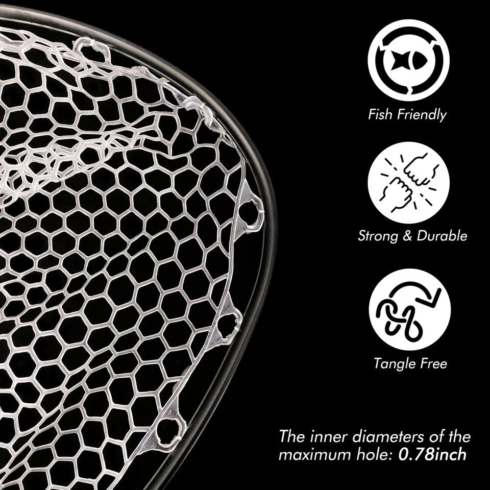 Carbon Fiber Landing Net for Fishing - Fly Fishing Net with Float Handle