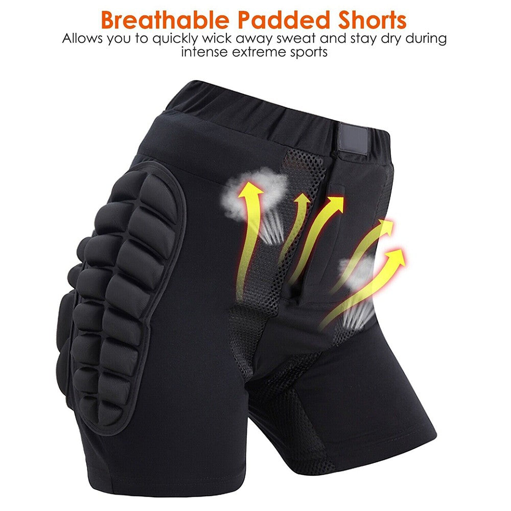 Impact Shorts Hip Protector Padded Shorts for Ski Snowboarding & Extreme Sports