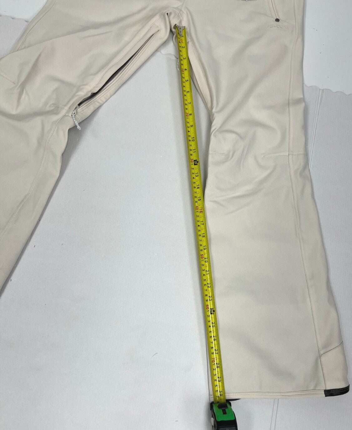 Women's Ski Pants Waterproof Breathable Insulated Off White Size XS or L