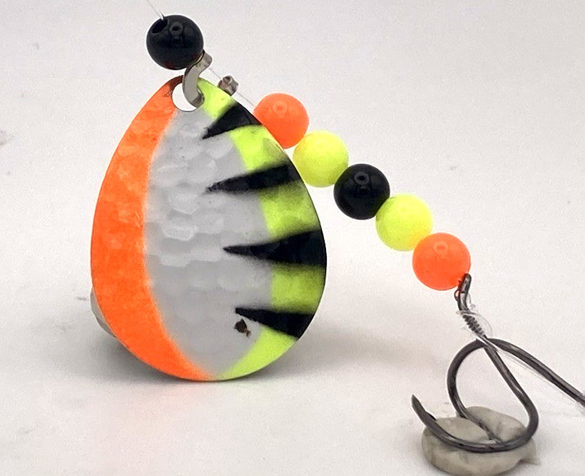 Walleye Crawler Harness 5-Pack - Custom Hand-Painted Fishing Bait Tackle