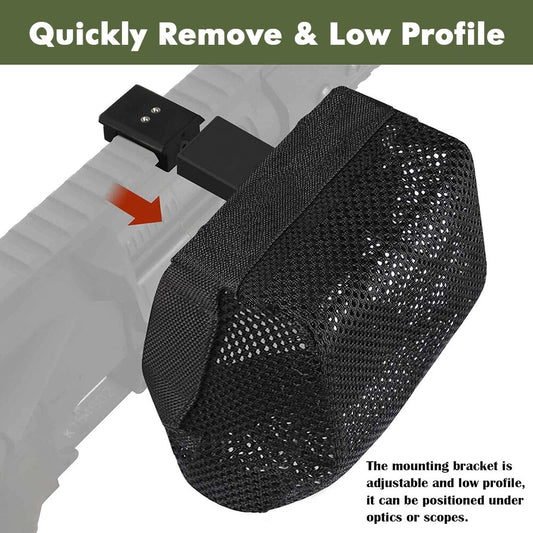 Universal Brass Shell Catcher Mesh with Pic Rail Mount - Heat Resistant