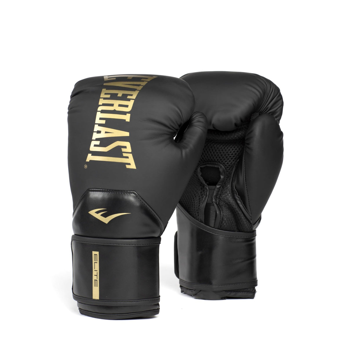 Everlast Elite 2 Boxing Gloves 14 oz - Women & Men Training, Heavy Bag, Black/Gold