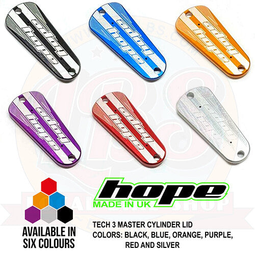 Hope Tech 3 Master Cylinder Cap Lid - All Colors - Bike Brake Parts