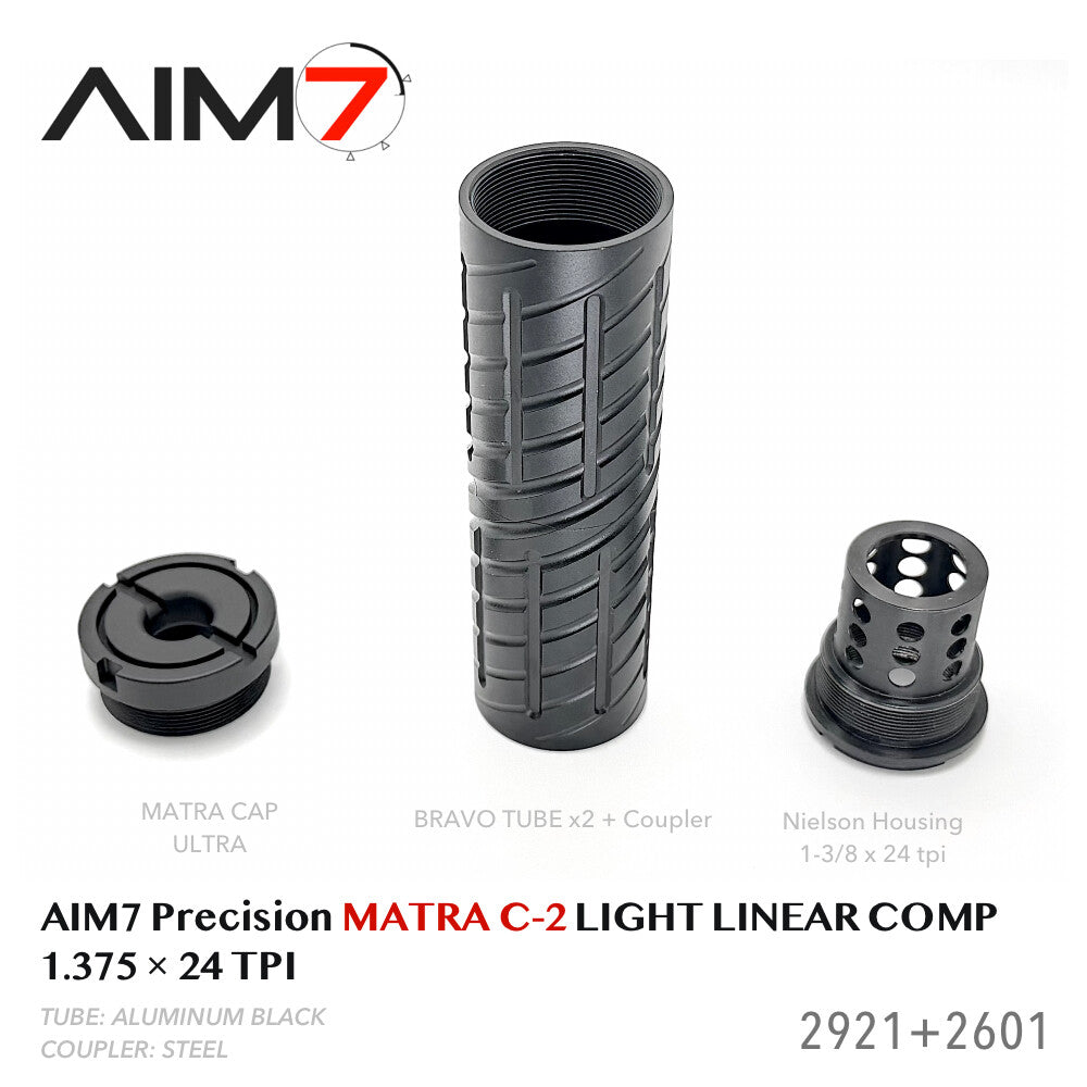 Linear Comp Modular Kit 1/2x28 5/8x24 Thread Adapter Options Compatible with Rifles