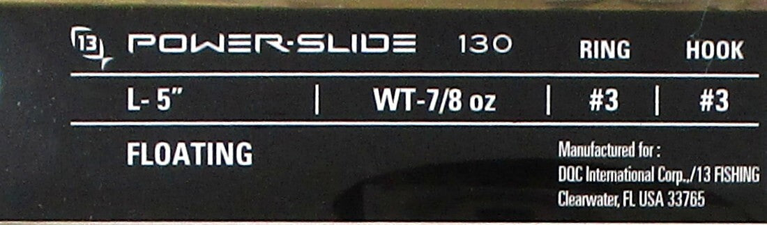 13 Fishing Power Slide 130 Topwater Pencil Popper Lure 7/8 Oz Chrome 5 Inch
