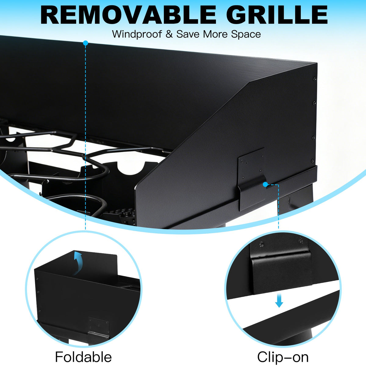 Portable 2-Burner Gas Stove with 150,000-BTU Outdoor Camping Grill