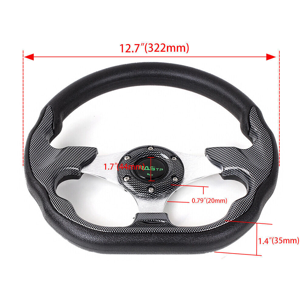 Golf Cart Steering Wheel with Hub Adapter for EZGO Yamaha Club Car