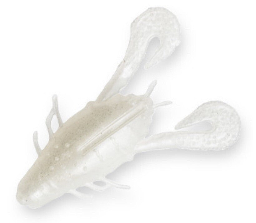 Crustacean Imitation Bait - 2-inch Shimmer Pearl Creature Bait for Crappie & Trout