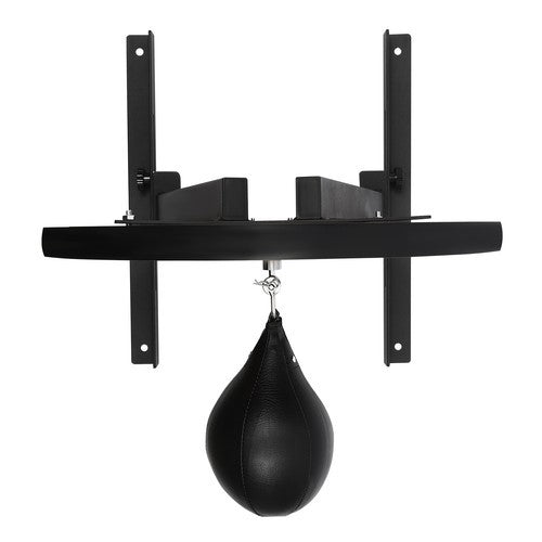 Wall-Mounted Speed Bag Platform for Boxing Training Adjustable Height Black Steel