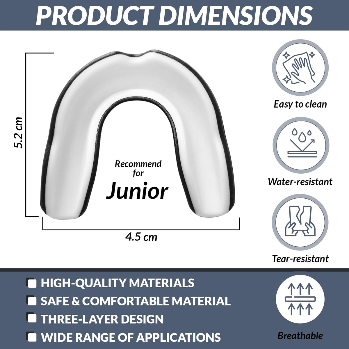 Sports Mouthguards for Kids and Adults - Custom Fit, Impact Protection
