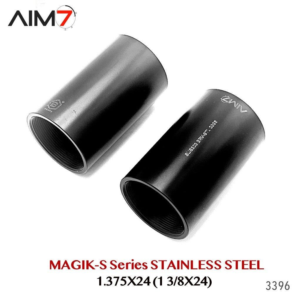 Stainless Steel Modular Tube 1.375x24 for Bravo/HUB Systems - 2.5 Inch Length