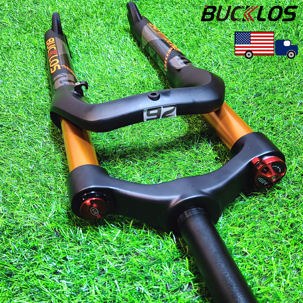 26 Inch Fat Bike Air Suspension Fork 4.0 Tire MTB Snow Beach Bicycle Disc Fork
