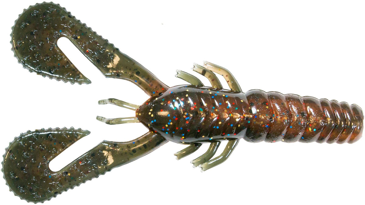Fishing Soft Plastic Baits 4 Inch Turbo Crawz - 6 Pack Multiple Colors